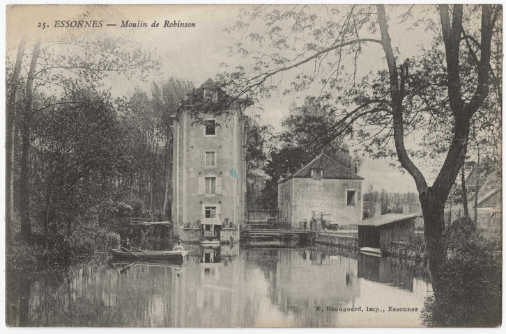 ESSONNES. - Moulin de Robinson, Beaugeard, 1923, 11 lignes, 2x5 c, ad. 