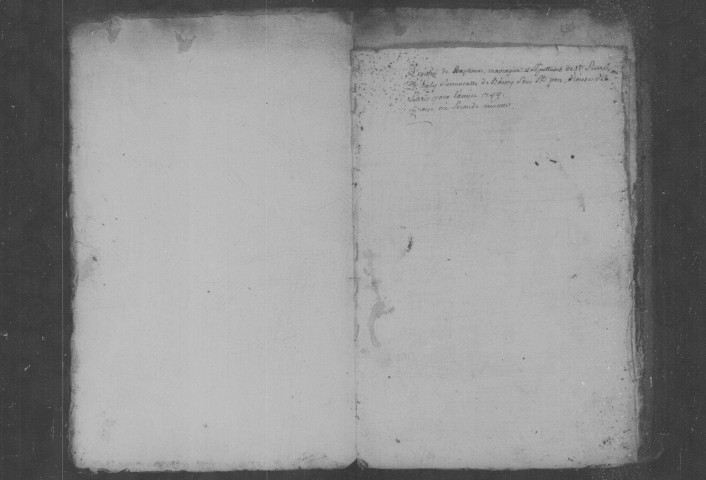 EGLY. Paroisse Saint-Pierre : Baptêmes, mariages, sépultures : registre paroissial (1744-1762). 