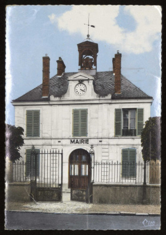LEUVILLE-SUR-ORGE. - La mairie. Editeur Combier Imprimeur, Mâcon, 1970, timbre à 30 centimes, colorisée. 