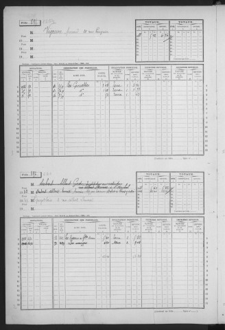 SAINT-MICHEL-SUR-ORGE. - Matrice des propriétés non bâties : folios 893 à la fin [cadastre rénové en 1950]. 
