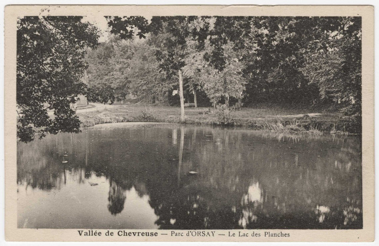 ORSAY. - Le lac des Planches [1937, timbre à 55 centimes]. 