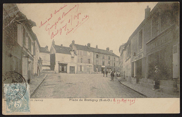 Brétigny-sur-Orge.- Place de Brétigny (17 mai 1904). 