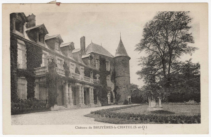 BRUYERES-LE-CHATEL. - Le château, Deflers, 1934, 3 mots, 55 c, ad. 