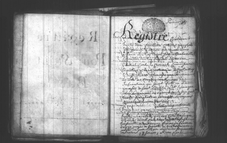 ETAMPES. Paroisse Saint-Basile : Baptêmes, mariages, sépultures : registre paroissial (1736-1745). 