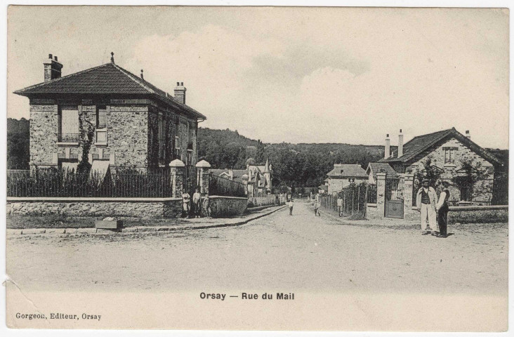 ORSAY. - Rue du Mail [Editeur Gorgeon, 1913, timbre à 5 centimes]. 