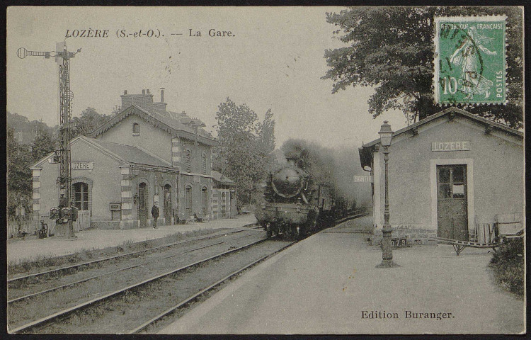 Palaiseau.- Lozère : La gare [1907-1920]. 