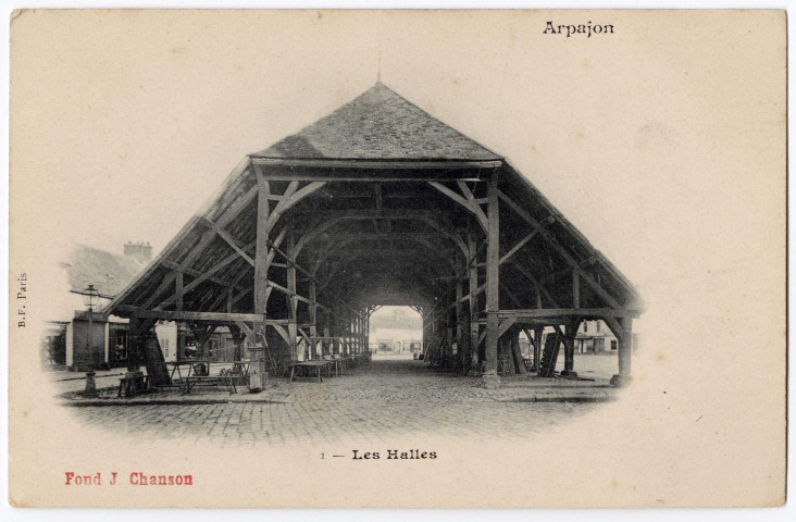 ARPAJON. - Les halles, BF, Jean Chanson. 