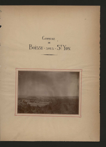 BOISSY-SOUS-SAINT-YON (1899). 35 vues de microfilm 35 mm en bandes de 5 vues. 