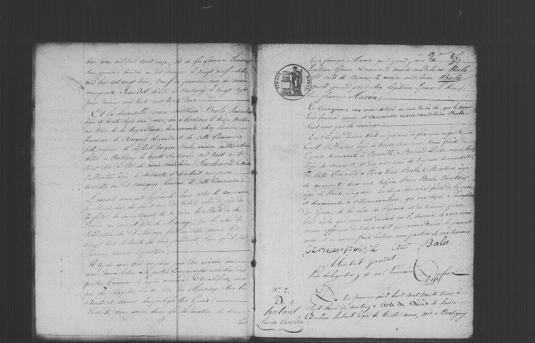 BRETIGNY-SUR-ORGE. Naissances, mariages, décès : registre d'état civil (1833-1843). 