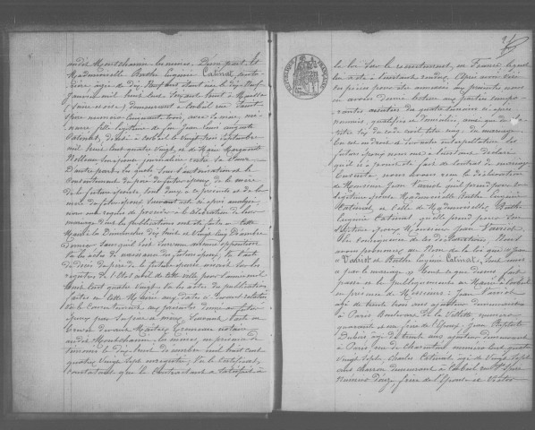 CORBEIL. Mariages : registre d'état civil (1888). 